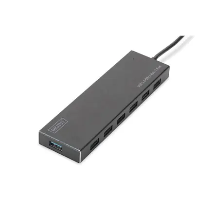 ⁨Hub 7-port USB 3.0 SuperSpeed., power supply, aluminum⁩ at Wasserman.eu