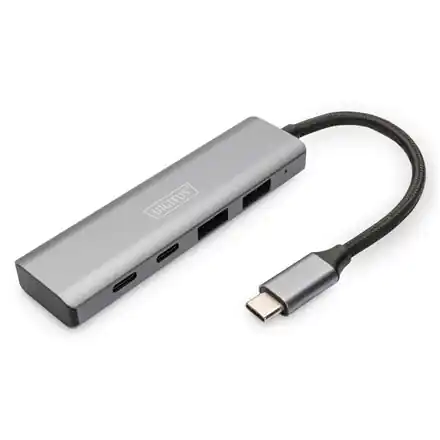 ⁨Digitus USB-C 4-portowy HUB 2x USB-A + 2x USB-C Gen2 DA-70245⁩ w sklepie Wasserman.eu