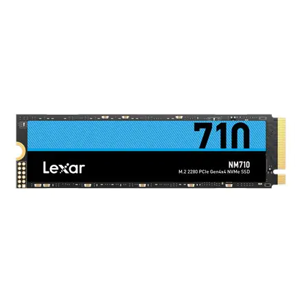 ⁨Lexar M.2 NVMe SSD NM710 2000 GB, obudowa SSD M.2 2280, interfejs SSD PCIe Gen4x4, prędkość zapisu 4500 MB/s, prędkość odczytu 4⁩ w sklepie Wasserman.eu