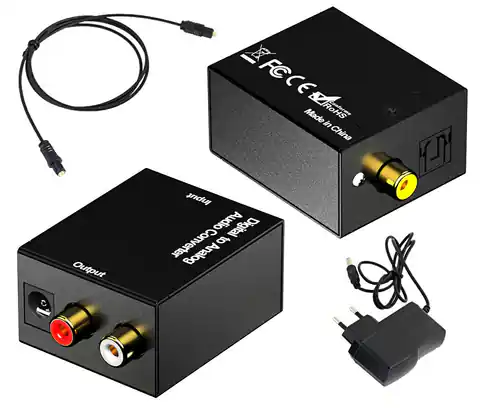 ⁨AK319 Audio spdif converter + opt cable⁩ at Wasserman.eu