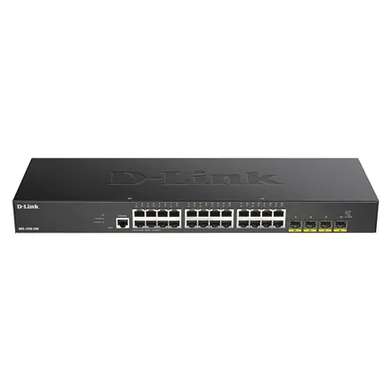 ⁨Przełącznik D-Link 10-Gigabit Smart Managed DGS-1250-28X/E Zarządzanie przez Internet, montaż w szafie, porty 1 Gb/s (RJ-45) ilo⁩ w sklepie Wasserman.eu