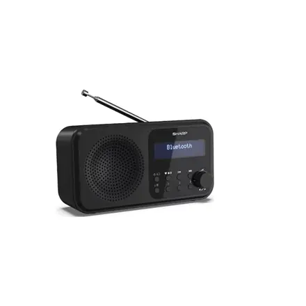 Sharp DR-P420(BK) Tokyo Portable Digital Radio, FM/DAB/DAB+, Bluetooth 5.0, USB or Battery Powered, Midnight Black Sharp | Midni w sklepie Wasserman.eu