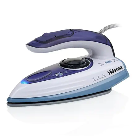 ⁨Tristar | ST-8152 | Travel Steam Iron | Steam Iron | 1000 W | Water tank capacity 60 ml | Continuous steam 15 g/min | Steam boost performance  g/min | Blue⁩ at Wasserman.eu