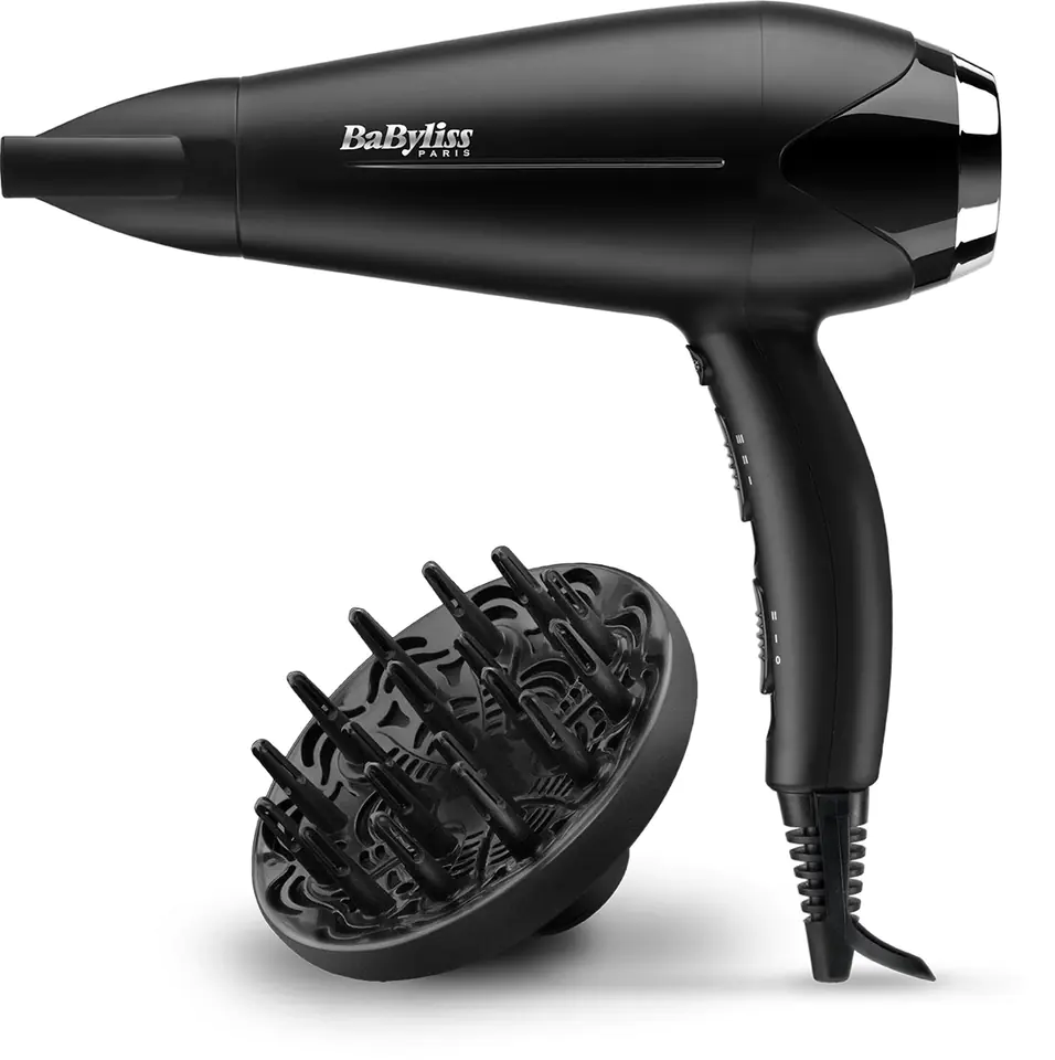 ⁨BaByliss D572DE hair dryer 2200 W Black⁩ at Wasserman.eu