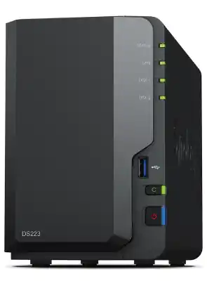 ⁨Synology DiskStation DS223 NAS/storage server Desktop Ethernet LAN RTD1619B⁩ at Wasserman.eu