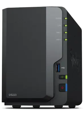 ⁨Synology DiskStation DS223 NAS/storage server Desktop Ethernet LAN RTD1619B⁩ at Wasserman.eu