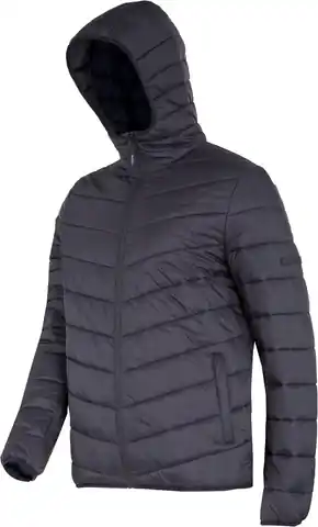 ⁨Insulated jacket with hood, light, black, "s", ce, lahti⁩ at Wasserman.eu