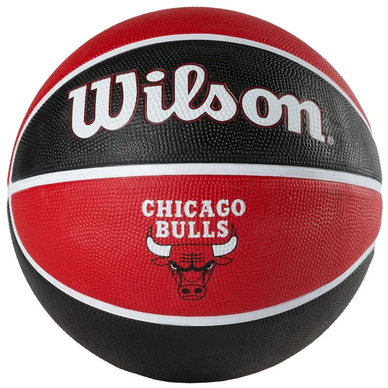 ⁨Piłka Wilson NBA Team Chicago Bulls Ball WTB1300XBCHI (kolor Czarny. Czerwony, rozmiar 7)⁩ w sklepie Wasserman.eu