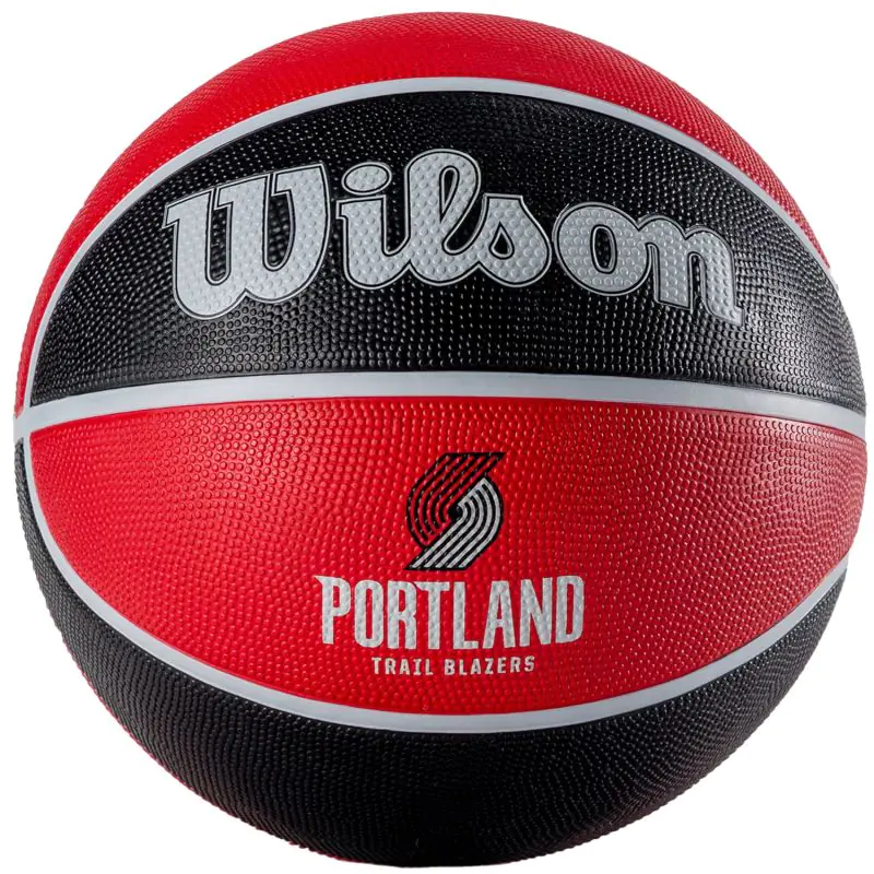 ⁨Piłka Wilson NBA Team Portland Trail Blazers Ball WTB1300 (kolor Czarny. Czerwony, rozmiar 7)⁩ w sklepie Wasserman.eu