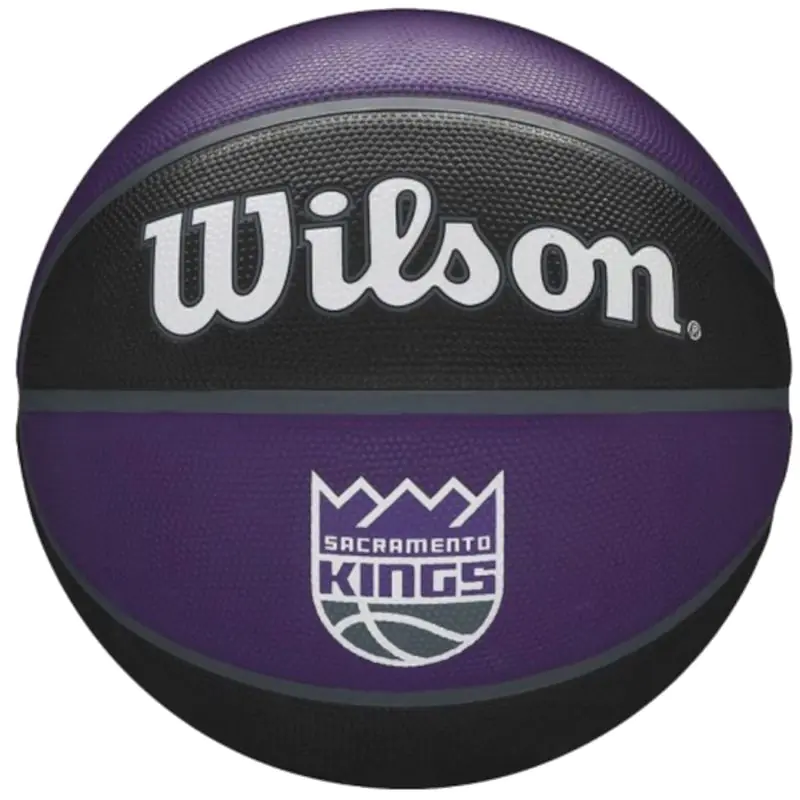 ⁨Piłka Wilson NBA Team Sacramento Kings Ball WTB1300 (kolor Czarny. Fioletowy, rozmiar 7)⁩ w sklepie Wasserman.eu