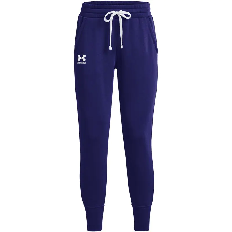 ⁨Spodnie Under Armour Rival Fleece W 1356416 (kolor Granatowy, rozmiar L)⁩ w sklepie Wasserman.eu