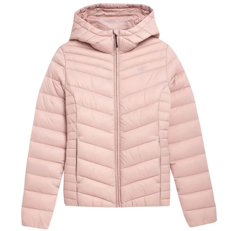 ⁨Women's down jacket 4F F095 light pink 4FSS23TDJAF095 56S⁩ at Wasserman.eu