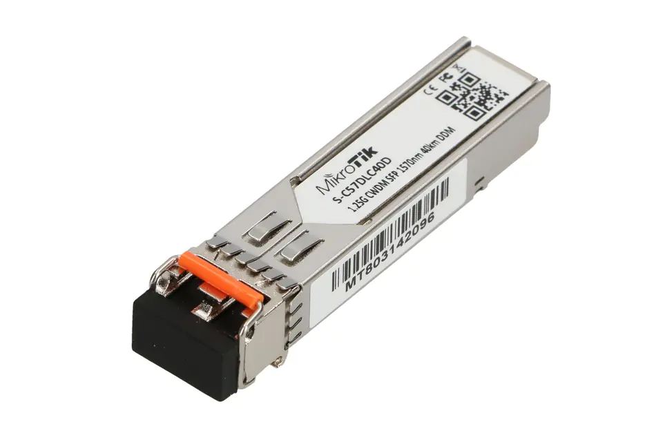 ⁨Mikrotik S-C57DLC40D network transceiver module Fiber optic 1250 Mbit/s SFP 1570 nm⁩ at Wasserman.eu