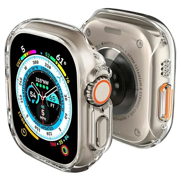 ⁨Spigen Thin Fit Apple Watch Ultra 49mm crystal clear ACS05917⁩ w sklepie Wasserman.eu