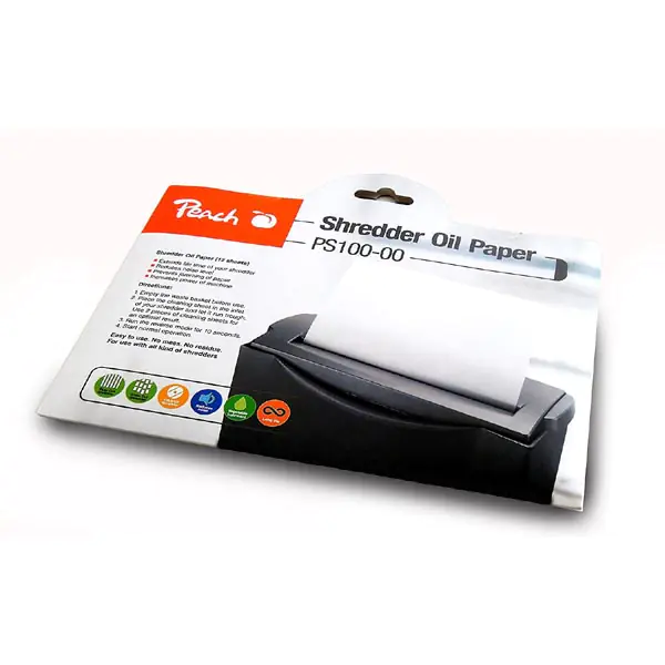 ⁨Peach PS100-00 Oil Paper for Shredder (12)⁩ at Wasserman.eu