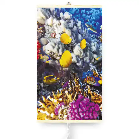 ⁨Grzejnik na podczerwień - giętki panel grzewczy 430W TRIO wzór 6 rafa koralowa, wymiary 100x57cm⁩ w sklepie Wasserman.eu