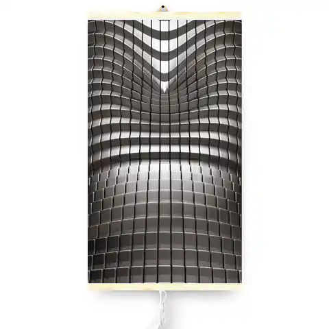 ⁨Grzejnik na podczerwień - giętki panel grzewczy 430W TRIO wzór 7 abstrakcja, wymiary 100x57cm⁩ w sklepie Wasserman.eu