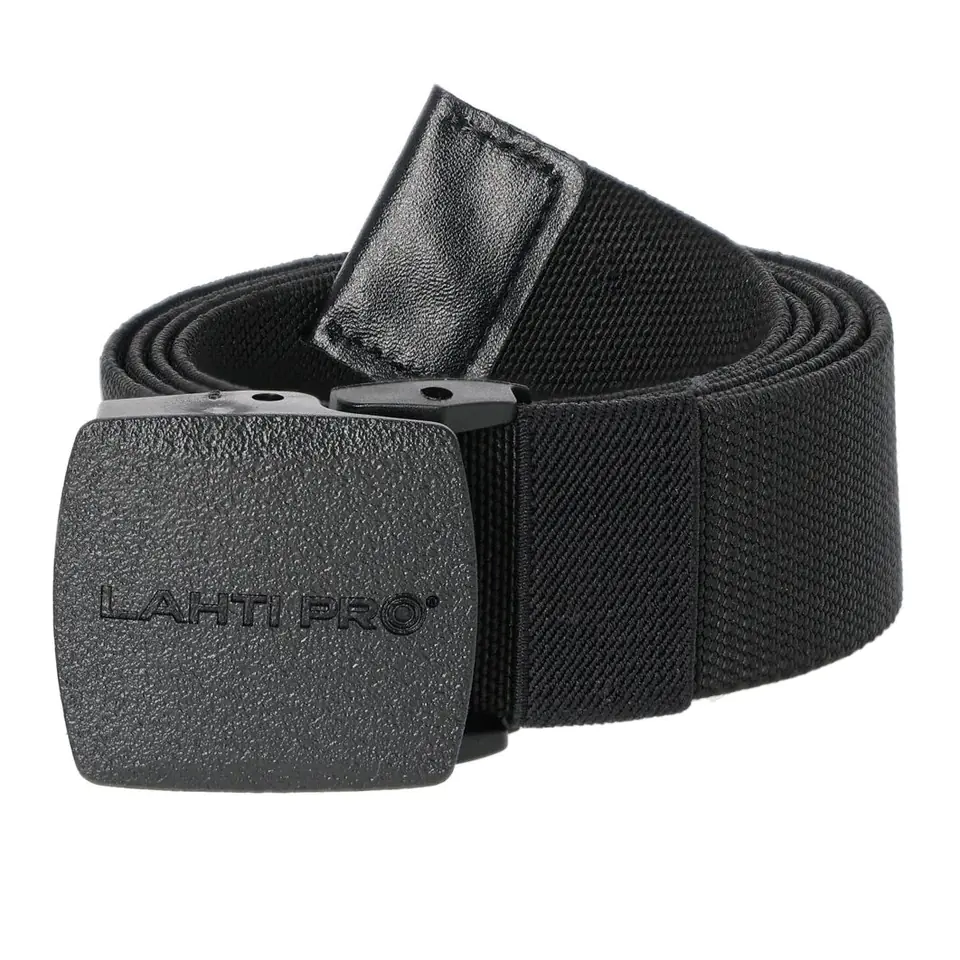 ⁨BELT FOR TROUSERS, 'METAL FREE', BLACK, ONE SIZE, LAHTI⁩ at Wasserman.eu