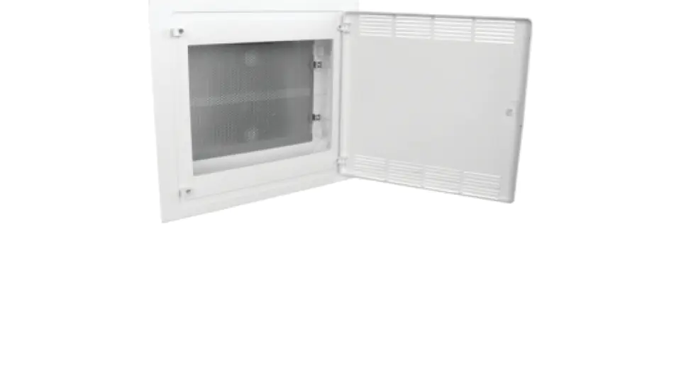 ⁨PLASTIC PT MULTIMEDIA SWITCHBOARD 2X MONT BOARD IP40 382X426X72 VENTILATED DOOR WHITE TURTLENECK⁩ at Wasserman.eu