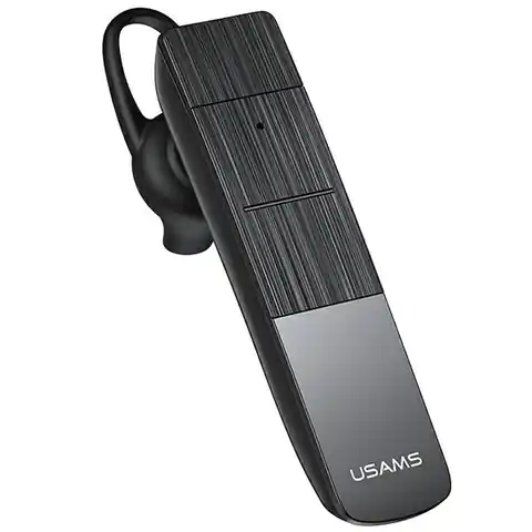 ⁨USAMS Słuchawka Bluetooth 5.0 BT2 czarny/black BHUBT201 (USAMS-BT2)⁩ w sklepie Wasserman.eu