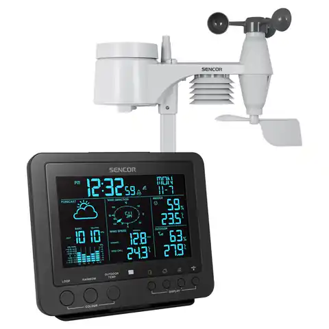 ⁨Weather station SWS 9700, Wys.PMVA TRUE COLOR 5.8 inches, 5in1⁩ at Wasserman.eu