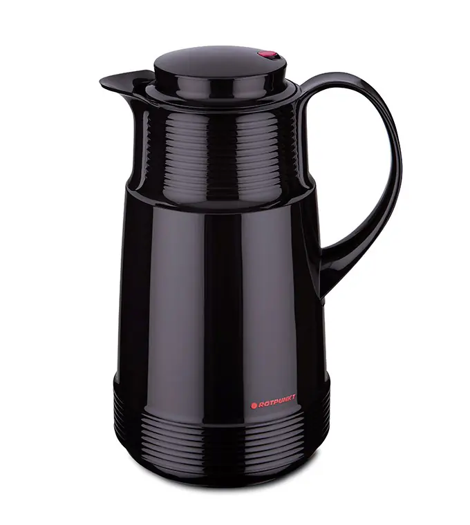 ⁨ROTPUNKT Thermos jug, 1.0 l, ristretto (black)⁩ at Wasserman.eu