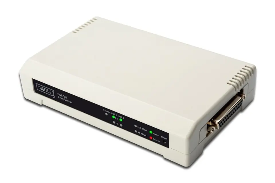 ⁨Print server 10/100Mbps 2xUSB2.0 + 1xLPT⁩ at Wasserman.eu