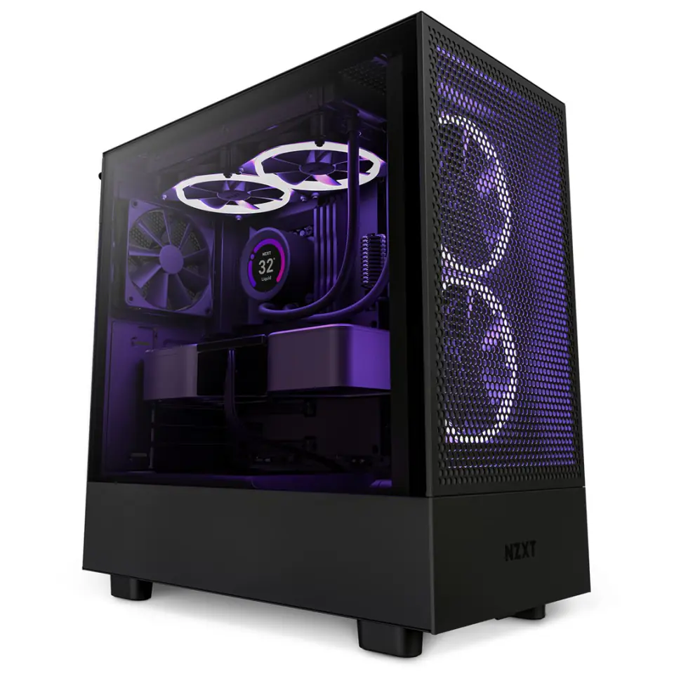 ⁨NZXT OBUDOWA H5 FLOW Z OKNEM CZARNA CC-H51FB-01⁩ w sklepie Wasserman.eu