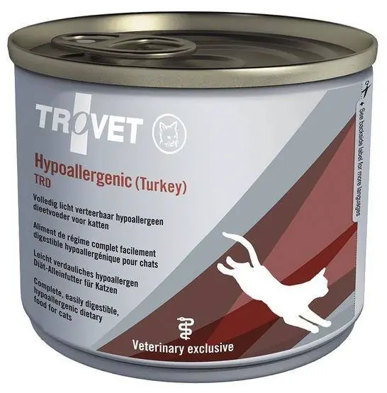 ⁨TROVET Hypoallergenic TRD with turkey - wet cat food - 200g⁩ at Wasserman.eu