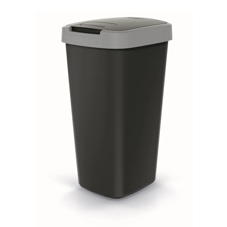 ⁨Kosz na śmieci COMPACTA Q - smooth gray 25l⁩ w sklepie Wasserman.eu