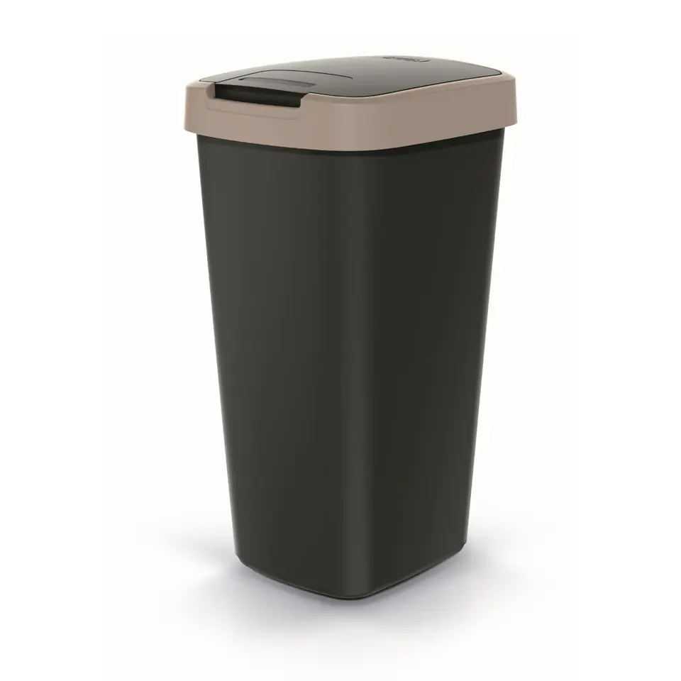 ⁨Kosz na śmieci COMPACTA Q - jasny brąz 25l⁩ w sklepie Wasserman.eu