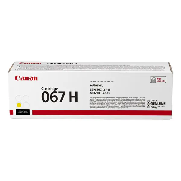 ⁨Canon oryginalny toner 067 H Y, 5103C002, yellow, 2350s, high capacity⁩ w sklepie Wasserman.eu