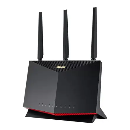 ⁨Asus Dual Band WiFi 6 Gaming Router RT-AX86U Pro 802.11ax, 10/100/1000 Mbit/s, porty Ethernet LAN (RJ-45) 5, typ anteny 3xzewnęt⁩ w sklepie Wasserman.eu