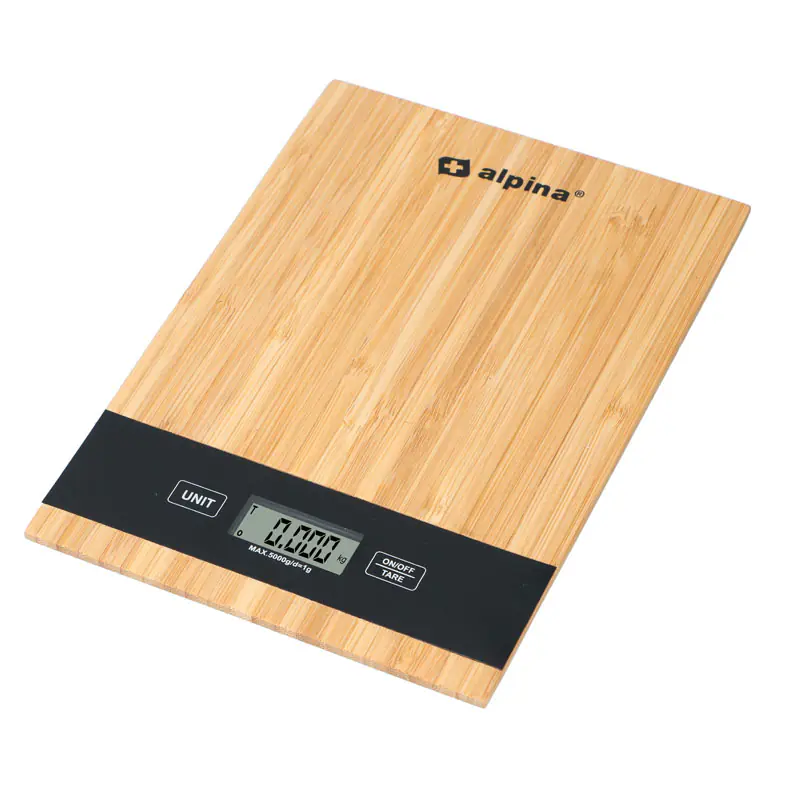 ⁨Alpina - Cyfrowa waga kuchenna bambusowa 5kg⁩ w sklepie Wasserman.eu