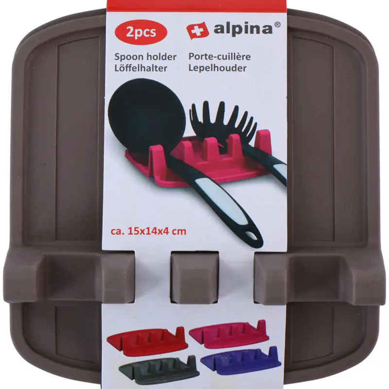 ⁨Alpina - Uchwyt na łyżki / przybory kuchenne 2 szt. (czarny)⁩ w sklepie Wasserman.eu