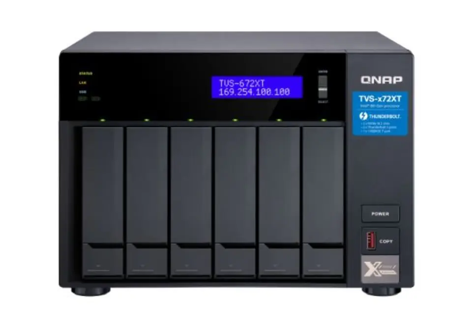 TVS-672XT-i5-8G 6bayNAS 10GBASE-T Thunderbolt 3 at Wasserman.eu