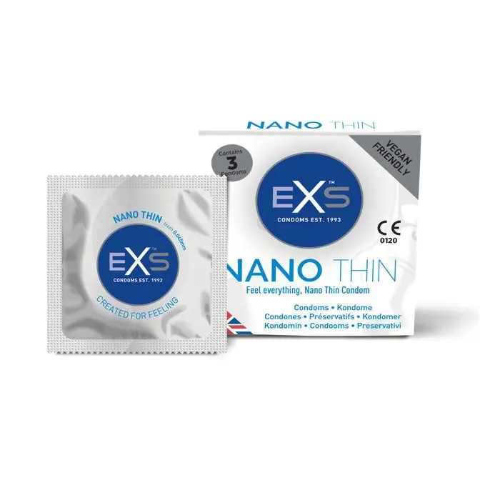 ⁨EXS Nano Thin ultra cienkie prezerwatywy 3szt.⁩ w sklepie Wasserman.eu