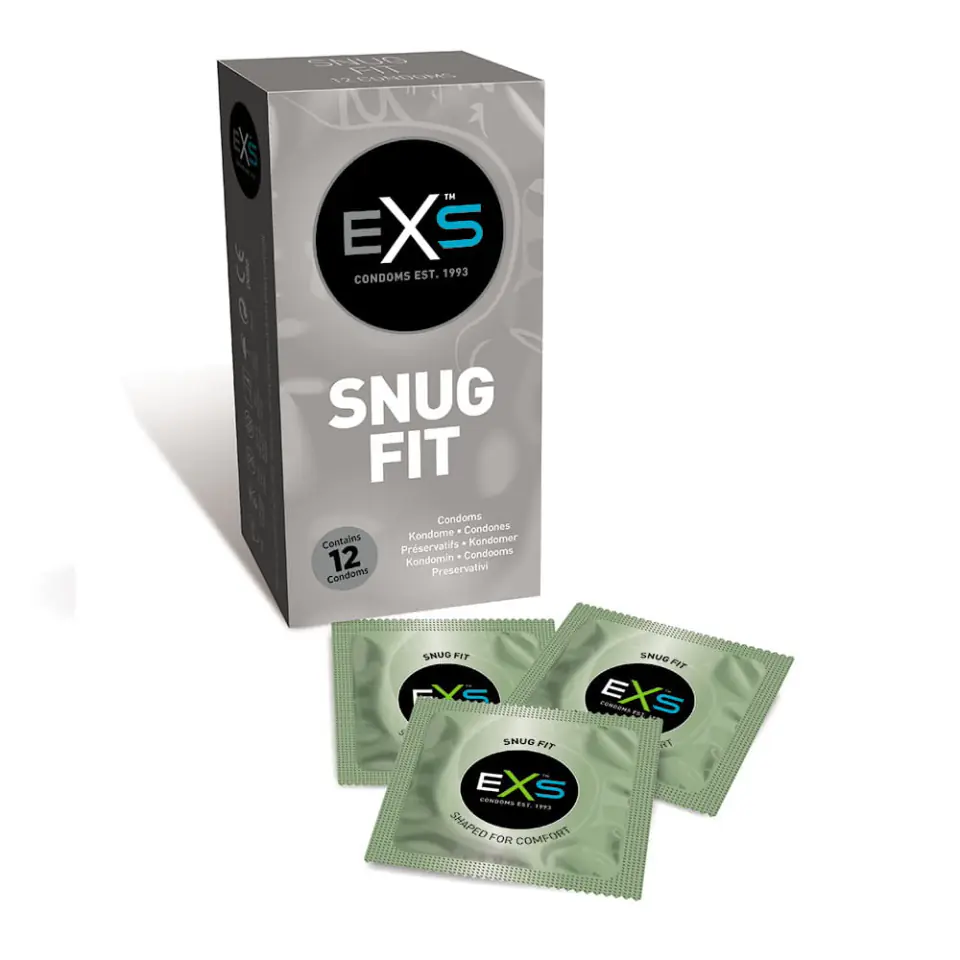 ⁨EXS Snug Fit Condoms dopasowane prezerwatywy 12szt.⁩ w sklepie Wasserman.eu