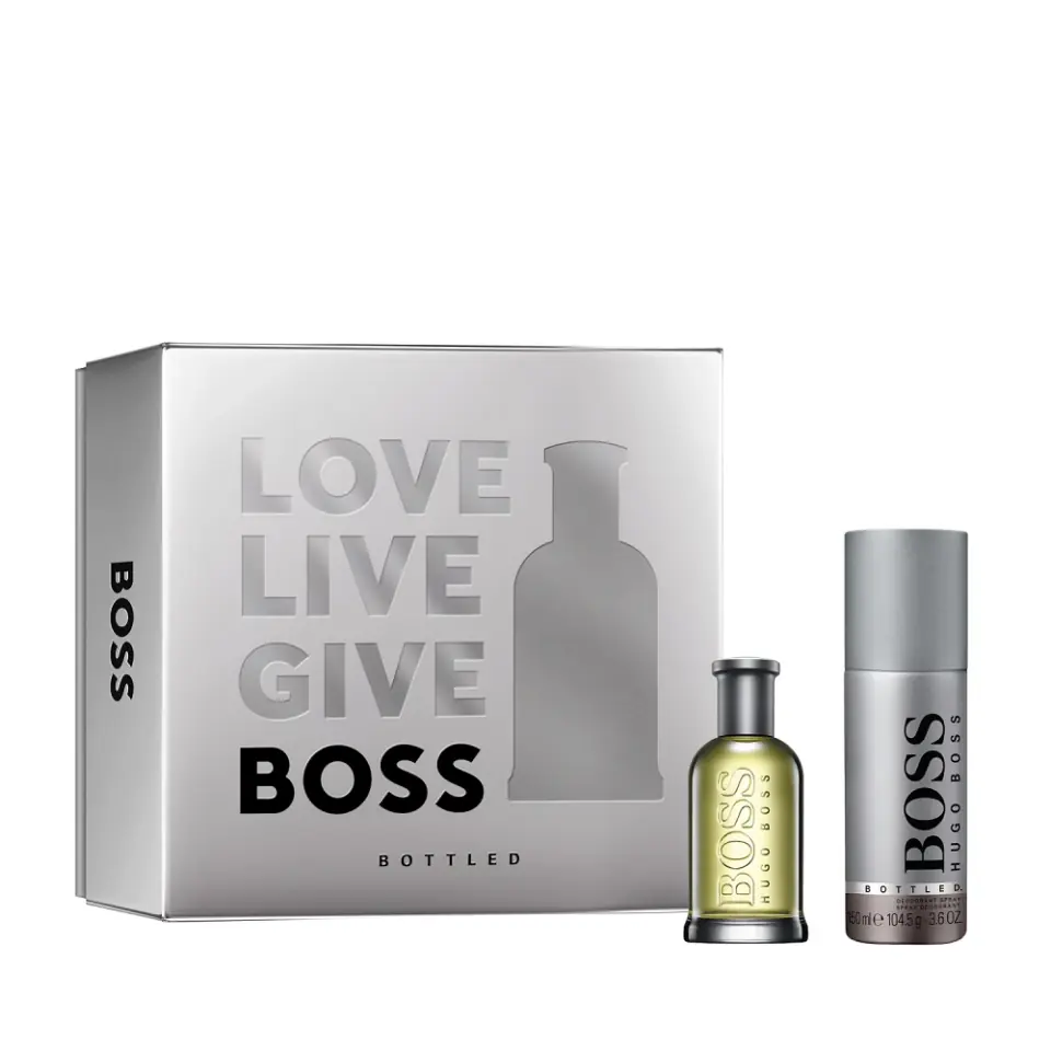 ⁨Hugo Boss Bottled zestaw woda toaletowa spray 50ml + dezodorant spray 150ml⁩ w sklepie Wasserman.eu