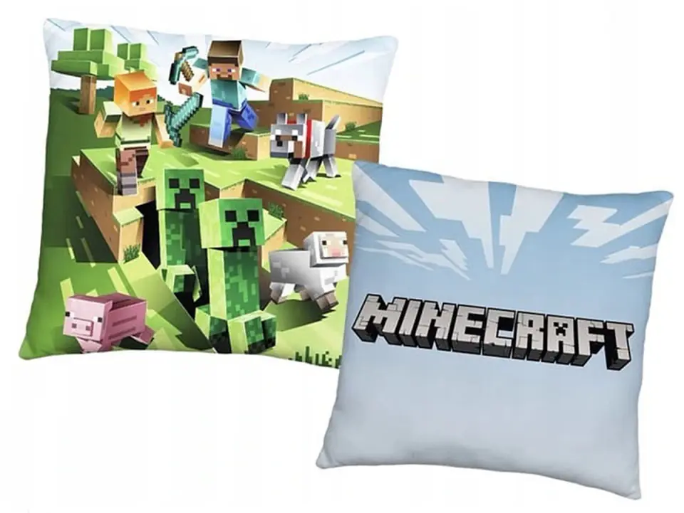 Poduszka poliester 40x40 Minecraft Survival w sklepie Wasserman.eu