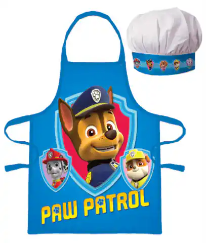 ⁨Fartuszek dziecięcy z czapką Psi Patrol Chase (1061)⁩ w sklepie Wasserman.eu
