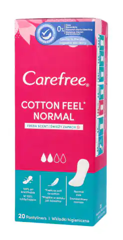 ⁨Carefree Cotton Wkładki higieniczne 1 op.-20szt⁩ w sklepie Wasserman.eu