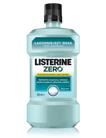 ⁨Listerine Zero Płyn do płukania jamy ustnej 500ml⁩ w sklepie Wasserman.eu