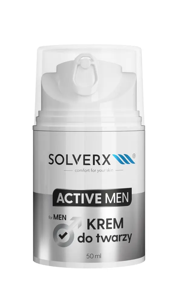 ⁨SOLVERX Active Men Krem do twarzy 50ml⁩ w sklepie Wasserman.eu