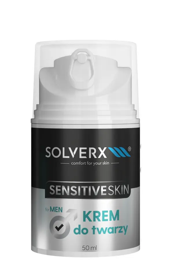 SOLVERX Sensitive Skin Men Krem do twarzy 50ml w sklepie Wasserman.eu