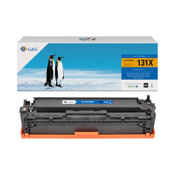 ⁨G&G kompatybilny toner z HP CF210X, Canon CRG731H, NT-PH210XBK, HP 131X, black, 2400s⁩ w sklepie Wasserman.eu