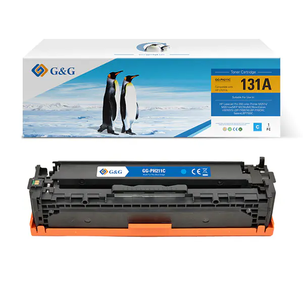 ⁨G&G kompatybilny toner z HP CF211A, Canon CRG731, NT-PH211C, HP 131A, cyan, 1800s⁩ w sklepie Wasserman.eu