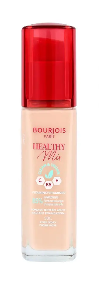 ⁨Bourjois Podkład do twarzy Healthy Mix Clean&Vegan - nr 50C Rose Ivory 30ml⁩ w sklepie Wasserman.eu