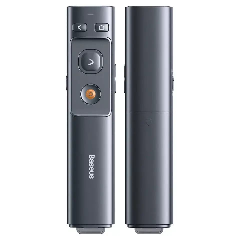 ⁨Baseus Orange Dot Multifunctional Remote Control for presentations, with laser pointer (grey)⁩ at Wasserman.eu