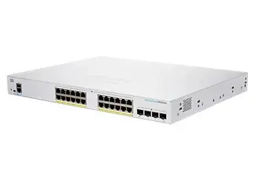 ⁨Cisco CBS250-24FP-4G-EU network switch Managed L2/L3 Gigabit Ethernet (10/100/1000) Silver⁩ at Wasserman.eu